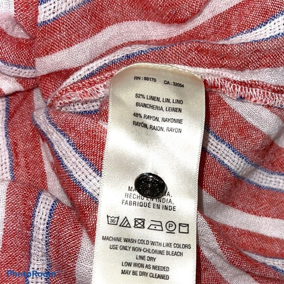 Anthropologie Akemi & Kin Audria Striped Peasant Tassels Embroidered Size XS EUC - Picture 9 of 9